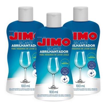 Imagem de Kit 3 Secante Abrilhantador Máquina Lava Louça Jimo 100ml