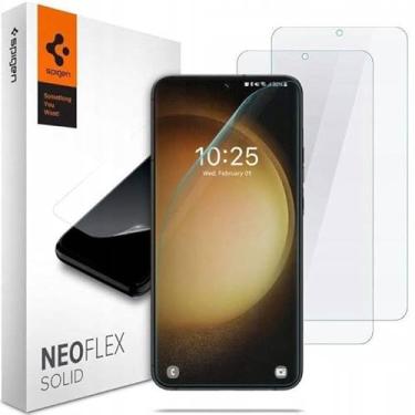 Imagem de Spigen Protetor de tela sólido NeoFlex projetado para Galaxy S23 Plus (2023) [2 unidades] – compatível com capas