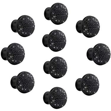 Imagem de Puxadores de porta de cristal coloridos em forma de cogumelo de 35 mm puxadores de gaveta de vidro puxadores de porta de cristal decorativos puxadores de diamante com parafusos para gavetas de armário