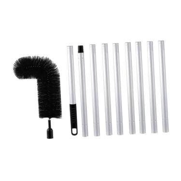 Imagem de Escova de limpeza de calhas Protetor de calhas Comprimento ajustável Ferramenta de limpeza de calhas domésticas Ferramenta de cobertura para resíduos, 298cm