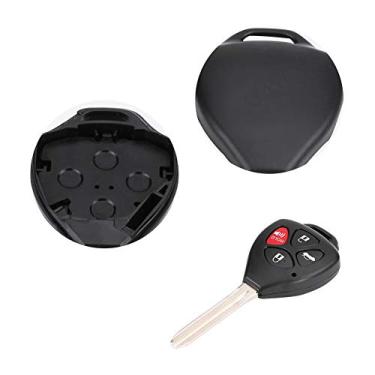 Imagem de 4 Botões de Chave de Casca de Casca de Shell Fob Substituição para Lâmina Sem Cortes e Sem Eletrônicos Dentro