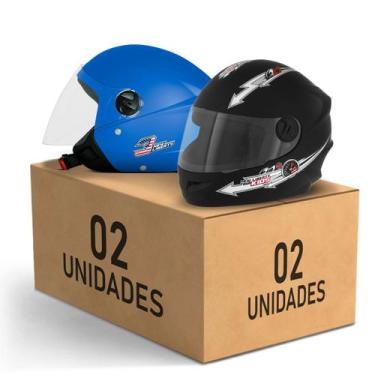 Imagem de Kit 2 Capacete New Liberty 3 Elite + Liberty 4 Kids Feminino Masculino