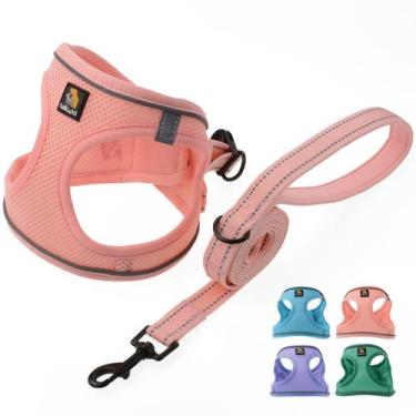 Imagem de Conjunto de arnês para cães BELLA & PAL Puppy para cães pequenos, rosa