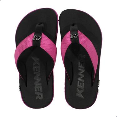 Imagem de Chinelo Masculino Kenner Dlk-09 Kivah Preto e Rosa