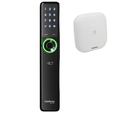 Imagem de Fechadura Digital Intelbras Mfr 7001 Preta Hub Wifi