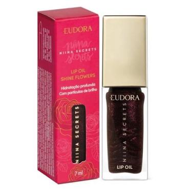 Imagem de Lip Oil Shine Flowers Rosa Negra Niina Secrets 7ml - Eudora