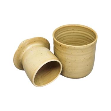 Imagem de Manteigueira Francesa Areia Cerâmica Artesanal Adma Corá