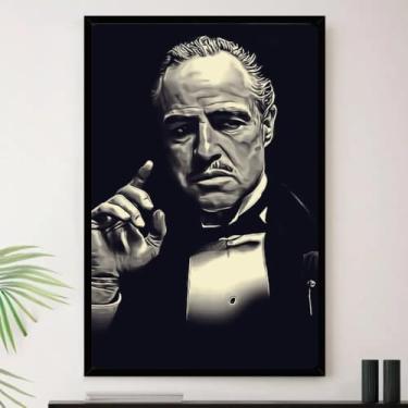 Imagem de Genérico, Quadro Poderoso Chefão Don Corleone Decorativo A3 35x45cm