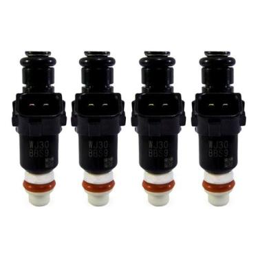 Imagem de 4x Bico Injetor Honda Fit 1.4 New Civic 1.8 6 Furos Gasolina - Keihin