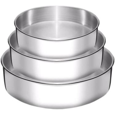 Imagem de Kit Conjunto 3 Formas Assadeiras Redonda Para Bolo