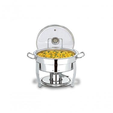 Imagem de Rechaud Redondo 5 Litros - Savoy 31 X 43 Cm - Brinox