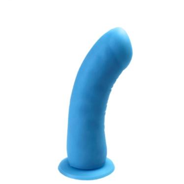 Imagem de Dildo Curvado 15cm Colors Glow In The Dark Azul - Lovetoys - Cor: Azul