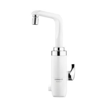 Imagem de Torneira Elétrica Lorenzetti Essence De Bancada Branca-cromada 220v