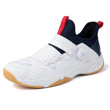 Imagem de Bolognifi Sapatos esportivos Unisex, badminton e ténis de mesa, sapatos de treinamento Equipamento de basquetebol(Whiteblue1688,41 BR)