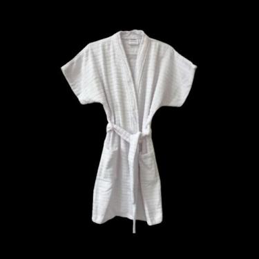 Imagem de Roupão de Banho Briza Atoalhado Juvenil 100% Algodão Manga Curta (4013