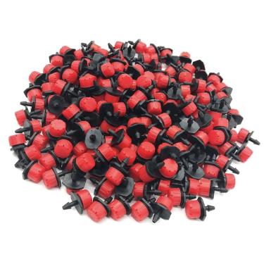 Imagem de TECKEEN Bocais ajustáveis de gotejador de emissor de pátio de jardim, 200 peças, sistema de irrigação ao ar livre, cabeça de substituição