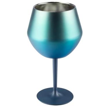 Imagem de Taça Térmica Stainless Copo 2 em 1 p/Vinho Gin Drink 410 ml (Verde)
