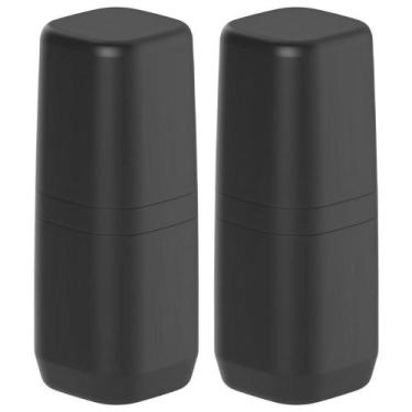 Imagem de 2x Porta Escova de Dente Portatil 750ml OU Aura Preto