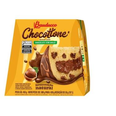 Imagem de Chocotone Maxi Trufa Chocolate Com Avelã Bauducco 450g