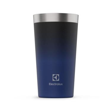 Imagem de Copo Térmico de Cerveja e Chopp Electrolux Home Bar 560ml Inox Degrade Azul e Preto