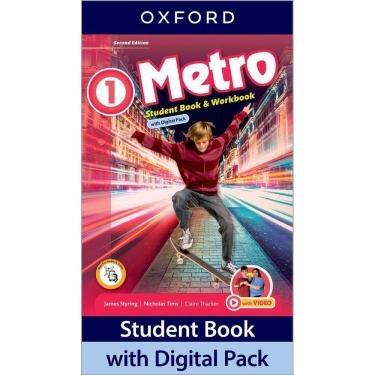 Imagem de Metro 1 - Student`s Book With Workbook Pack - Second Edition