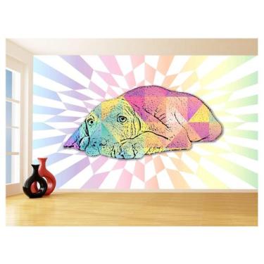Imagem de Papel De Parede 3D Animais Pop Art Cachorro Pet 3,5M Pxa232 - Você Dec