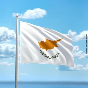 Imagem de Bandeira do Chipre 80cmx140cm Tecido Oxford 100% Poliéster - Presente-