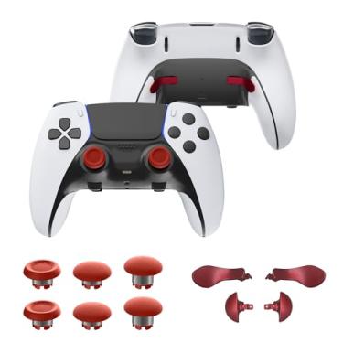 Imagem de CHARM FOCUS Substituição De Joysticks Analógicos Para Controle Ps5 Edge, 4 Botões, Gatilhos, Kits Acessórios, Peças, Altura Ajustável, Joystick Analógico