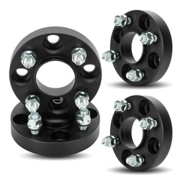Imagem de TadaMark Espaçadores de roda Hubcentric 4x100 e 4x101.6 cm Adaptadores de roda forjados 4 terminais para carrinho de golfe EZ GO Club Car 62 mm furo com 1/5.1 cm x 20 pinos 4pcs