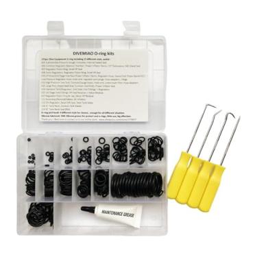 Imagem de simhoa Kit de anel de vedação para mergulho autônomo Acessório Fácil de usar Durabilidade Equipamento de mergulho portátil Manutenção