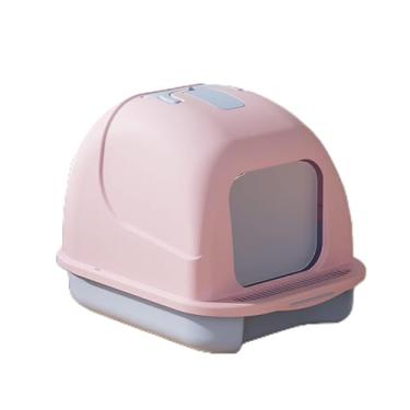 Imagem de Acouto Caixa de Areia de Gato Totalmente Fechada Com Ventilação e Design de Pedal para Controle de Odor, Caixa de Banheiro Espaçosa e Fácil (Grande)