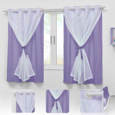 Imagem de Cortina curta para quarto de bebê 2,80x1,70m infantil Teen - EMPÓRIO D