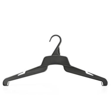 Imagem de Cabide blusa adulto 42 cm kit Ioplast, Preto, 100 peças