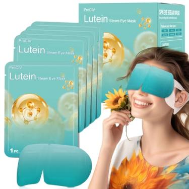 Imagem de 16 pacotes de máscaras de luteína a vapor para olhos secos, máscara descartável para dormir, alívio de dor de cabeça, olhos secos, compressa quente para alívio do estresse, fadiga ocular, presentes de