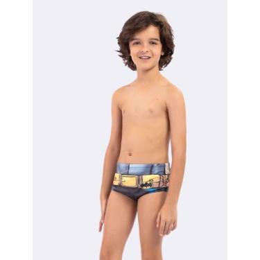 Imagem de Sunga com Proteção Uv 50 Batman - Veggi, Preto, 8, Meninos