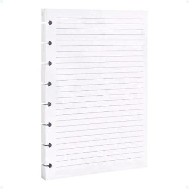 Imagem de Refil Pautado 80g Caderno De Discos Inteligente Ficha Pautada Para Fic