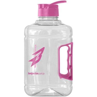 Imagem de Galão Academia Tank Resist Garrafa Água 2 Litros Cor Rosa - Bodyaction