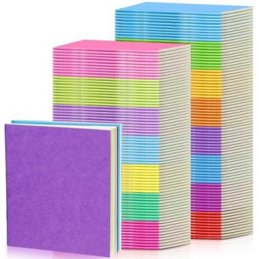 Imagem de Notebooks Thenshop Mini 10,4 x 10,6 cm, 24 folhas, pacote com 150