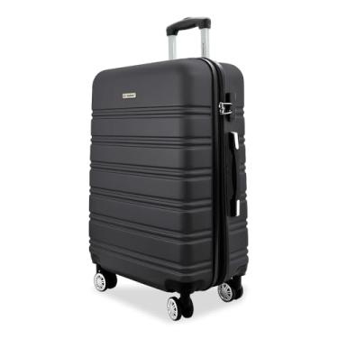 Imagem de Mala De Viagem Grande Rígida Para 23 à 32 kg Com Rodas 360º E Cadeado Segredo. (Grafite 2)