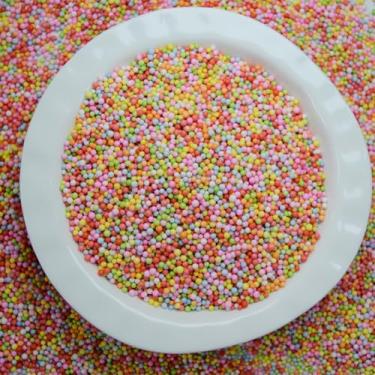 Imagem de AOODOOM Contas de espuma coloridas para geleca - 80.000 peças de contas de espuma de 2-3 mm bolas de espuma suprimentos para crianças arte geleca caseira, decorações de casamento e festa