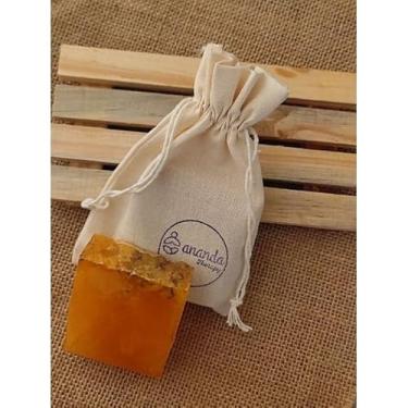 Imagem de Sabonete Artesanal de Canela e Calêndula, 90g, Para Banho de Proteção e prosperidade.