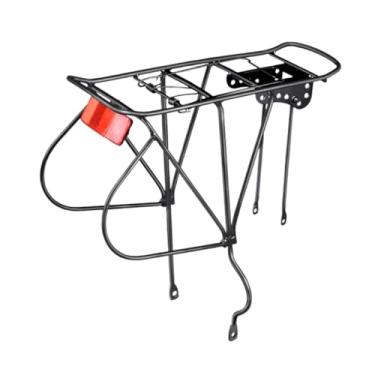 Imagem de Colaxi Suporte para bagageiro traseiro de bicicleta, suporte para bagagem resistente, assento traseiro de bicicleta, para bagagem de carga para equipamentos, Versão com Furo Grande