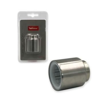 Imagem de Tampa Seladora a Vácuo em Aço Inoxidável, 4 cm x 5 cm, Prata