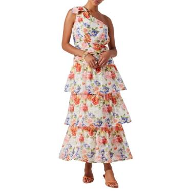 Imagem de ASTR the label Vestido Natali feminino, Coral branco floral, M