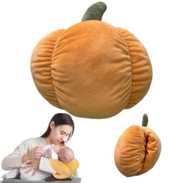 Imagem de POVENK Almofada de berço aconchegante, travesseiro de braço de alimentação de bebê, travesseiro de braço de amamentação de algodão macio para recém-nascido, almofadas de amamentação para mais apoio