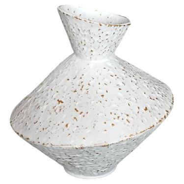Imagem de Vaso decorativo de ferro fundido, vasos rústicos de flores secas, vaso Wabi Sabi para decoração de casa moderna, sala de estar, decoração de prateleira, entrada, casamento, escritório, mesa, quarto