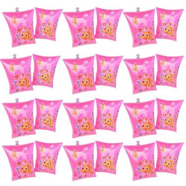 Imagem de kit 12 boia de braço infantil inflavel proteção para piscina crianças 
