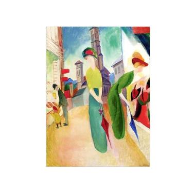 Imagem de Pinturas Famosas em Tela-Quadros Decorativos-Two Women-Pôster e Impressões para Sala de Estar e Casa 50x70cm20x27in Sem Moldura