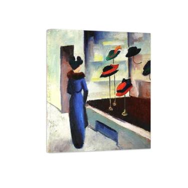 Imagem de Pinturas Famosas em Tela-Quadros Decorativos-Woman-Pôster e Impressões para Sala de Estar e Casa 20x25cm8x10in Tela Embrulhada