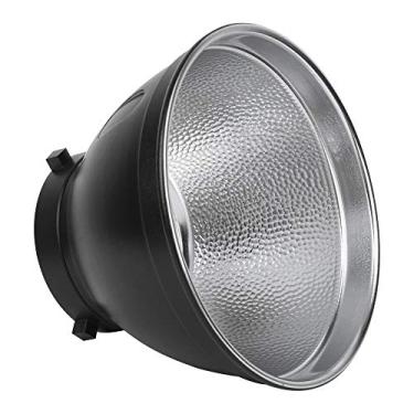 Imagem de Phefop NiceFoto SN-04 55 ° Alumínio Padrão Alumínio Refletor de Saída Liga de Saída Luz Concentrada para Fotografia de Retratos, Preto/prata, Montagem